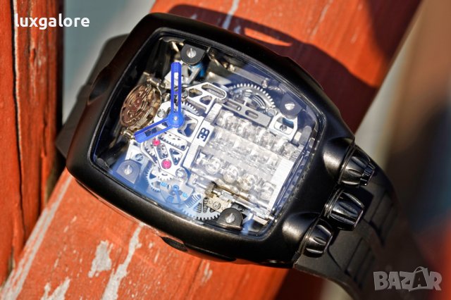 Мъжки часовник Jacob& Co Bugatti Chiron W-16 с автоматичен механизъм, снимка 5 - Мъжки - 42804962