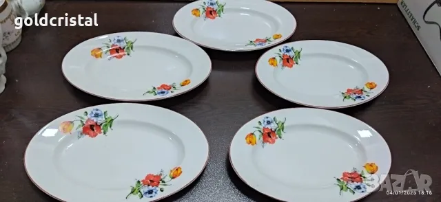български порцелан чинии , снимка 2 - Антикварни и старинни предмети - 48552712