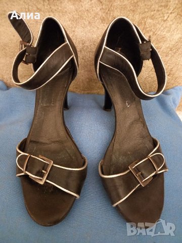 Сандали елегантни, високи, черни