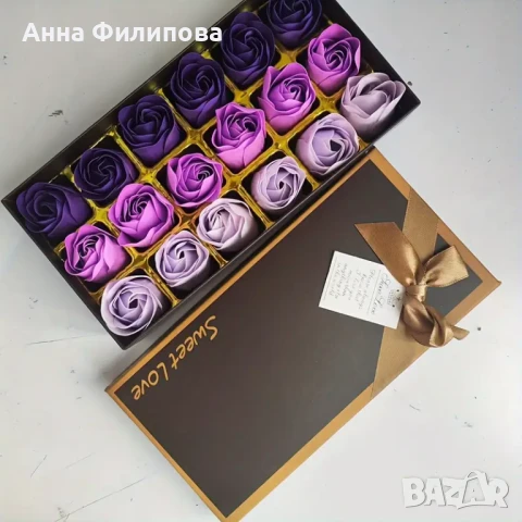 Ароматна кутия с изкуствени цветя, снимка 1