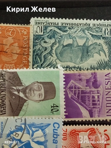 Стари пощенски марки от цял свят смесени ИНДИЯ, АВСТРАЛИЯ, КАНАДА за КОЛЕКЦИЯ 51574, снимка 6 - Филателия - 53227358
