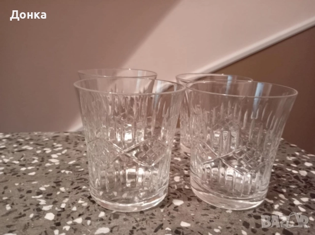 Кристален сервиз- 4 чаши