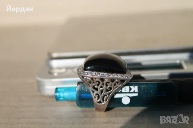 Сребърен дамски пръстен, снимка 9 - Пръстени - 49169360