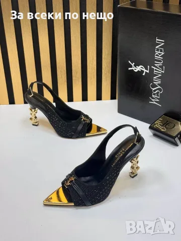 Yves Saint Laurent Дамски Сандали На Ток - Различни Цветове Код SEM-557, снимка 4 - Сандали - 55875038