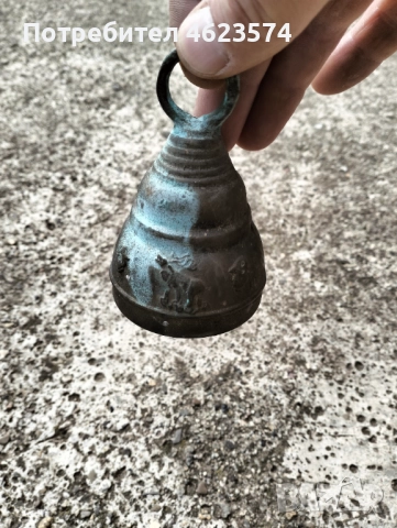 Бронзова камбана, снимка 2 - Антикварни и старинни предмети - 52062699