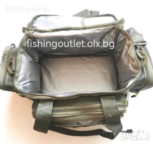 Прoфесионална водоустойчива риболовна спининг чанта Okinwa L117, снимка 2 - Такъми - 49249859