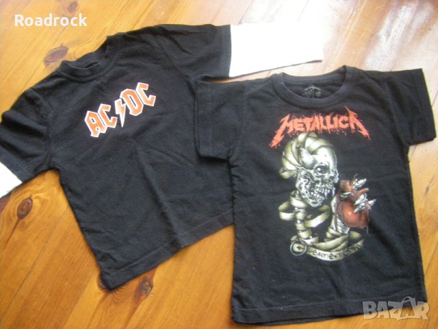 Детски метал фанелки Metallica и AC/DC, снимка 1 - Детски Блузи и туники - 40476238