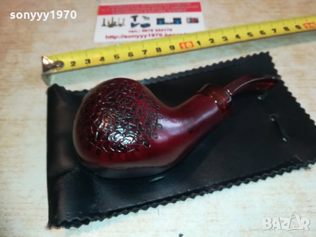 луксозна лула с кожен калъф 1302211808