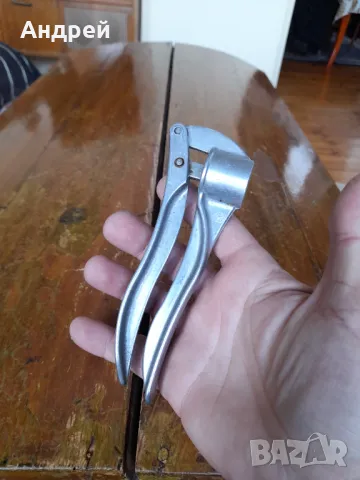 Стара алуминиева преса за чесън #23, снимка 2 - Други ценни предмети - 50081431