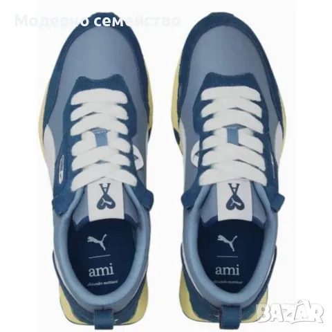 Маратонки PUMA x Ami Alexandre Mattiussi Rider Fv Shoes Blue, снимка 3 - Маратонки - 47351520