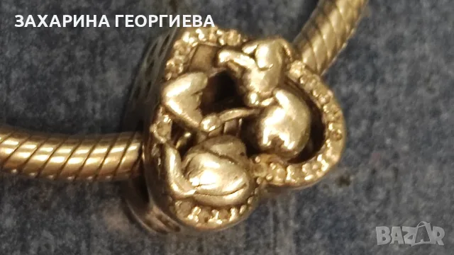 Сребърна гривна пандора , снимка 3 - Гривни - 55785159