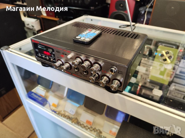 Ресийвър TELI MA-009 USB Има радио, usb, sd card, aux, два микрофонни входа, mp3. С дистанционно. В , снимка 5 - Ресийвъри, усилватели, смесителни пултове - 50727691