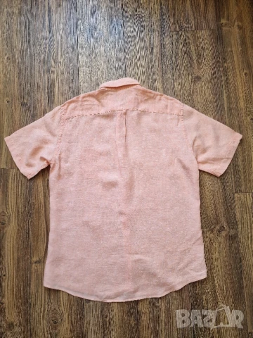 Страхотна мъжка ленена риза FYNCH HATTON размер L   , 100% лен , снимка 6 - Ризи - 50789099