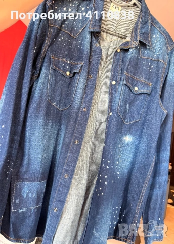 Мъжка Дънкова Риза, снимка 3 - Ризи - 53234887