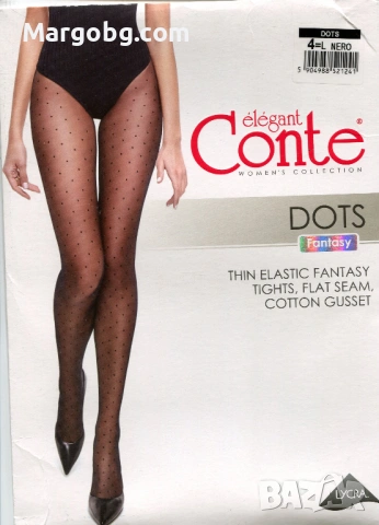 Чорапогащник фигурален Conte Dots 20 den