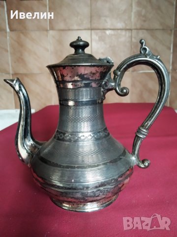 стара посребрена барокова кана, снимка 3 - Антикварни и старинни предмети - 29811943