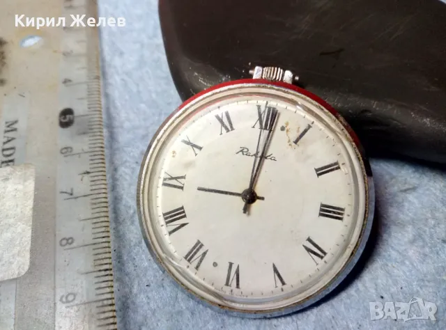 RAKETA MADE in USSR Стар РУСКИ ДЖОБЕН ЧАСОВНИК РАКЕТА СССР РЯДЪК МОДЕЛ ФУНКЦИОНИРАЩ 48691, снимка 5 - Джобни - 48073997