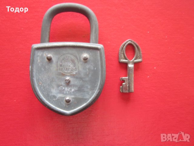 Стар немски катинар с ключ ключе 6, снимка 5 - Колекции - 29798037