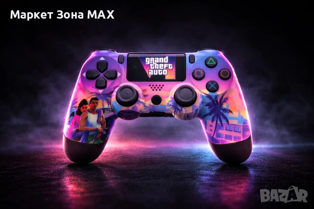 PS4 безжичен контролер – лимитирани FC25 / GTA дизайни, снимка 2 - Игри за PlayStation - 53126427