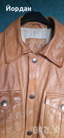 Мъжко кожено яке – MURANO. размер – L, снимка 3 - Якета - 53289958