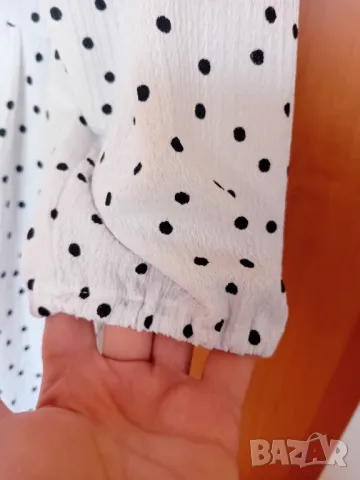 Бяла рокля на точки, снимка 6 - Рокли - 49940192