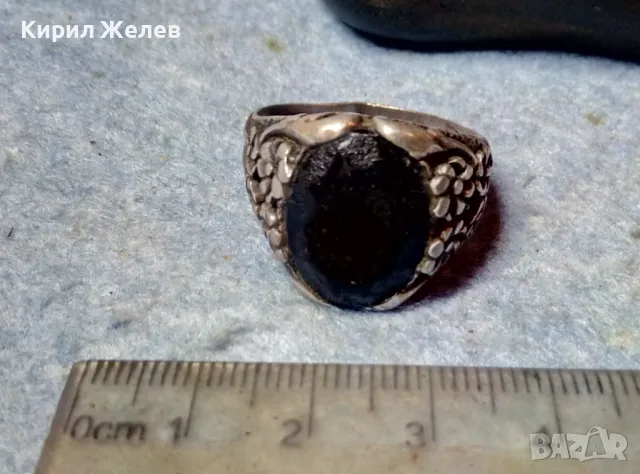 СТАРИНЕН ФЛОРАЛЕН БЕЛ ЕПОК СРЕБЪРЕН ПРЪСТЕН ЛАКИРАНО СРЕБРО ВИСОКА ПРОБА РЪЧНА ИЗРАБОТКА 49110, снимка 5 - Антикварни и старинни предмети - 49247739