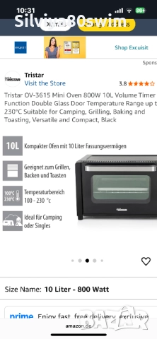 Мини фурна, снимка 3 - Печки, фурни - 52084258