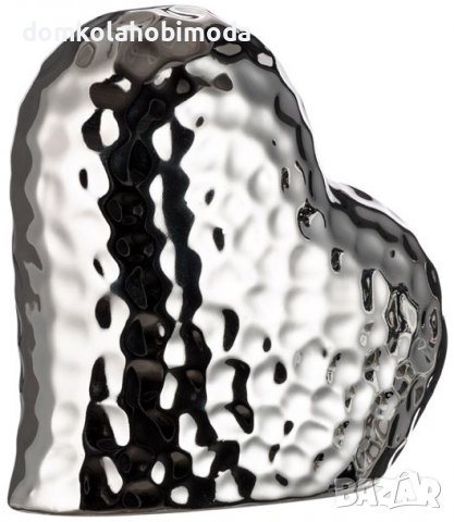 Настолно керамично декоративно релефно сърце, 11х5,5х12 см, снимка 2 - Романтични подаръци - 39468368