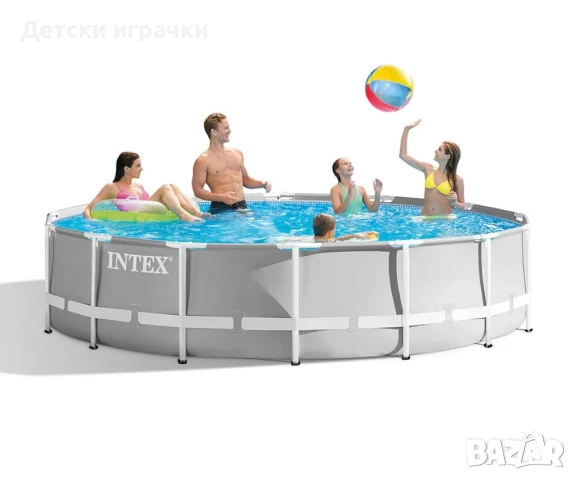 Басейн Prism Frame INTEX, Сглобяем, 427 x 107 см, PVC, устойчив на пробиване, снимка 1