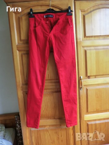 Червен летен панталон, снимка 1 - Панталони - 37089234