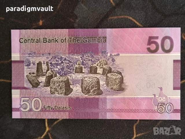Банкнота - Гамбия - 50 даласи UNC | 2023г., снимка 2 - Нумизматика и бонистика - 54139254