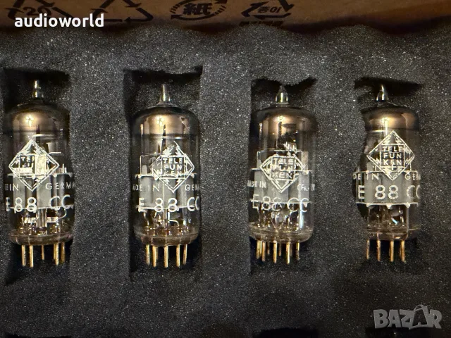4 бр. Лампи, NOS Telefunken Goldpin 6922 / E88CC – Audio Tubes