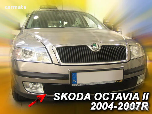 Зимен дефлектор (протектор) за решетка HЕКО за Skoda Octavia (2004-2007) - down