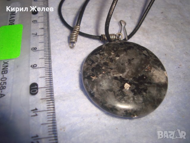 СКЪПОЦЕНЕН МНОГО КРАСИВ АРТ МЕДАЛЬОН КОЛИЕ ЮВЕЛИРНО ШЛИФОВАН МРАМОРЕН ХАЛЦЕДОН 27912, снимка 8 - Колиета, медальони, синджири - 37115914