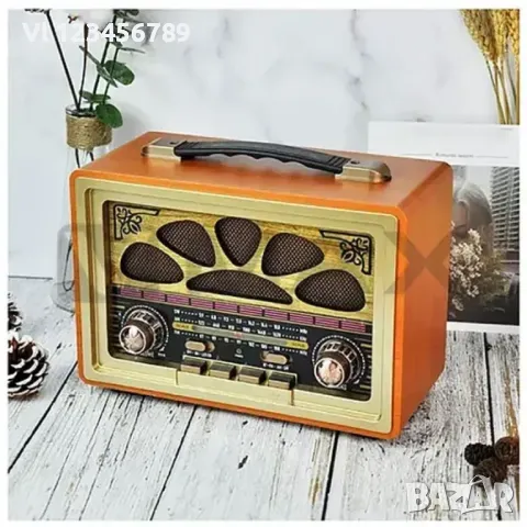 Ретро радио с FM, AM и SW3, MP3, Bt - Мeier M-2022, снимка 1 - Радиокасетофони, транзистори - 48931691