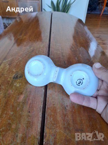 Стара порцеланова солница #20, снимка 3 - Антикварни и старинни предмети - 42058940