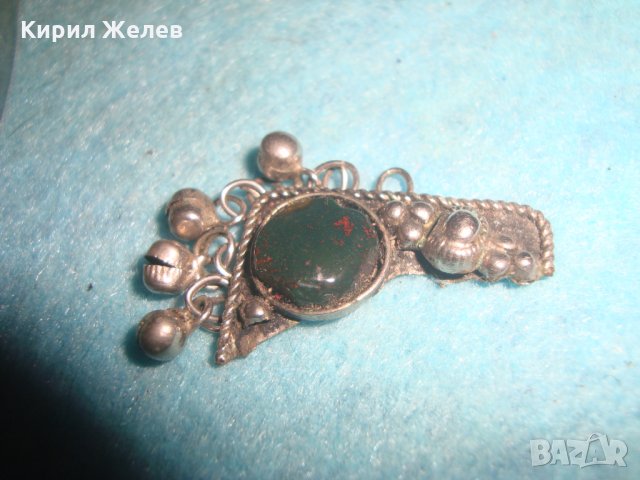 СТАРО ОСМАНСКО САЧАНЕНО ЕТНО УКРАШЕНИЕ с НЕФРИТ 14337, снимка 5 - Антикварни и старинни предмети - 35605649