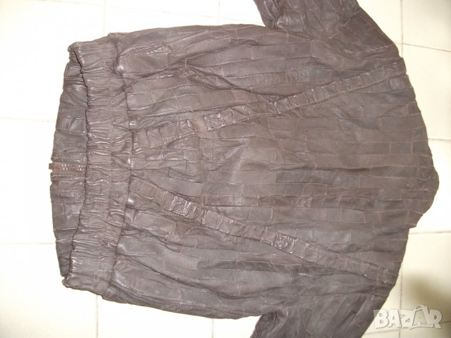 Рокерско кожено яке ,уникален модел, снимка 7 - Якета - 31628572