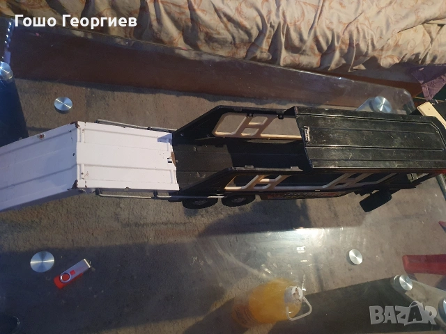 Голям метален камион автовоз, снимка 6 - Колекции - 53902540