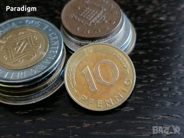 Монета - Германия - 10 пфенига | 1991г.; серия D, снимка 1 - Нумизматика и бонистика - 34273808