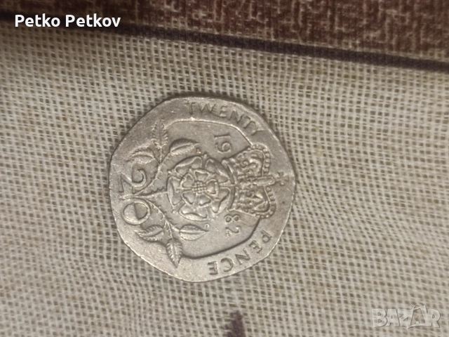 Twenty Pence от 1982 година.