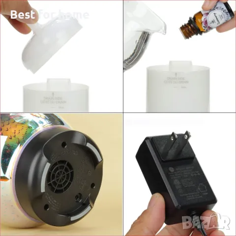 Ултразвуков дифузер за етерични масла, овлажнител  Widewise, снимка 6 - Овлажнители на въздух - 49648846