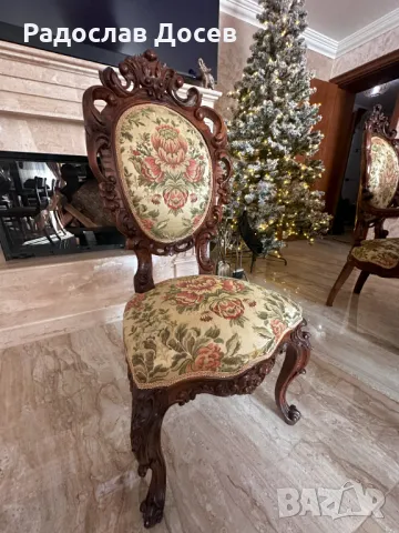 Трапезна барокова маса  ДЪРВОРЕЗБА УНИКАТ !!!!! , снимка 14 - Маси - 48344842