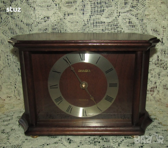 Немски настолен часовник Ankra, снимка 2 - Антикварни и старинни предмети - 54345831