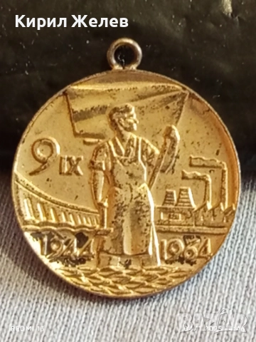Медал от соца ЗАВОЮВАЛ ПАСПОРТ на ТРУДОВА СЛАВА 40252, снимка 2 - Антикварни и старинни предмети - 52292056