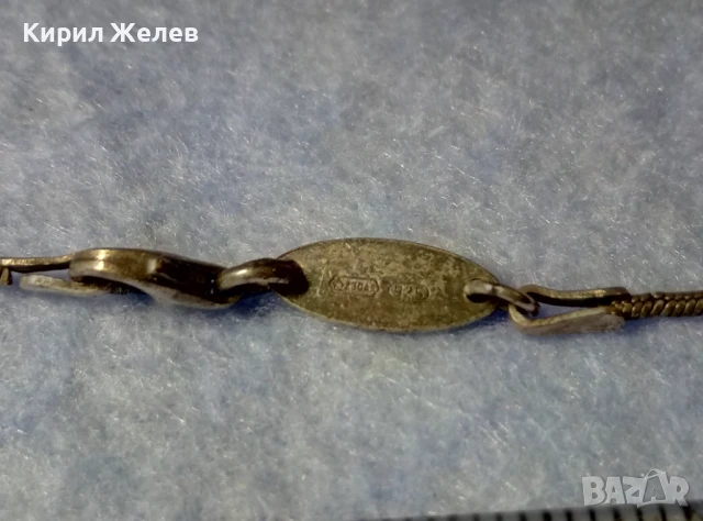 СТАРА СРЕБЪРНА КАРАБИНКА ЗАКОПЧАЛКА За КОЛИЕ ЛАНЕЦ ВЕРИЖКА ГРИВНА МАРКОВО СРЕБРО 925 FURLA 26614, снимка 2 - Други - 50510821