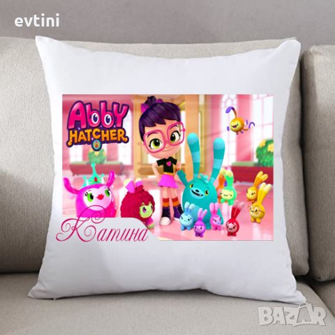 Детска възглавничка с име и герой / Пепа, Сантяго, Ръсти, Пламъчко,Аби Хатчър, Барбароните, снимка 5 - Спално бельо и завивки - 33752967