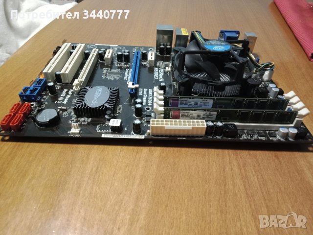 Комплект процесор Intel i3 дъно Asrock памет Kingston и охладител работещи, снимка 5 - Процесори - 38746448