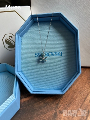 Swarovski - колие Teddy / Синьо мече ( НОВО ), снимка 5 - Колиета, медальони, синджири - 54282613