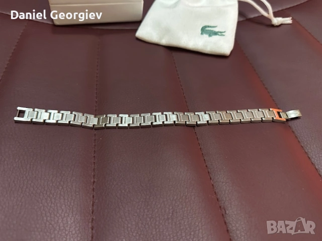Нова гривна Lacoste Metropole от неръждаема стомана., снимка 3 - Гривни - 53229083